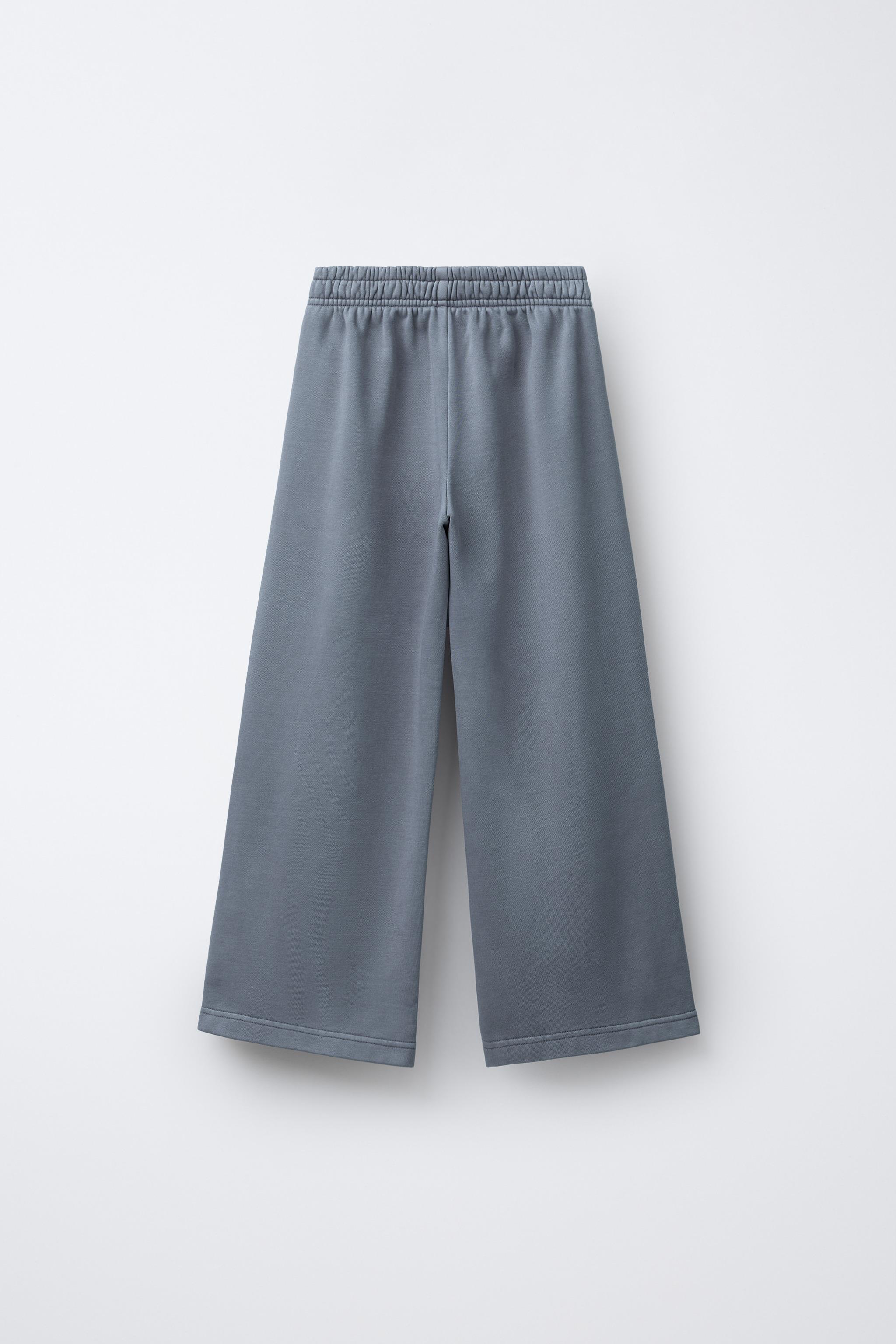 PANTALON WIDE LEG EFFET DÉLAVÉ